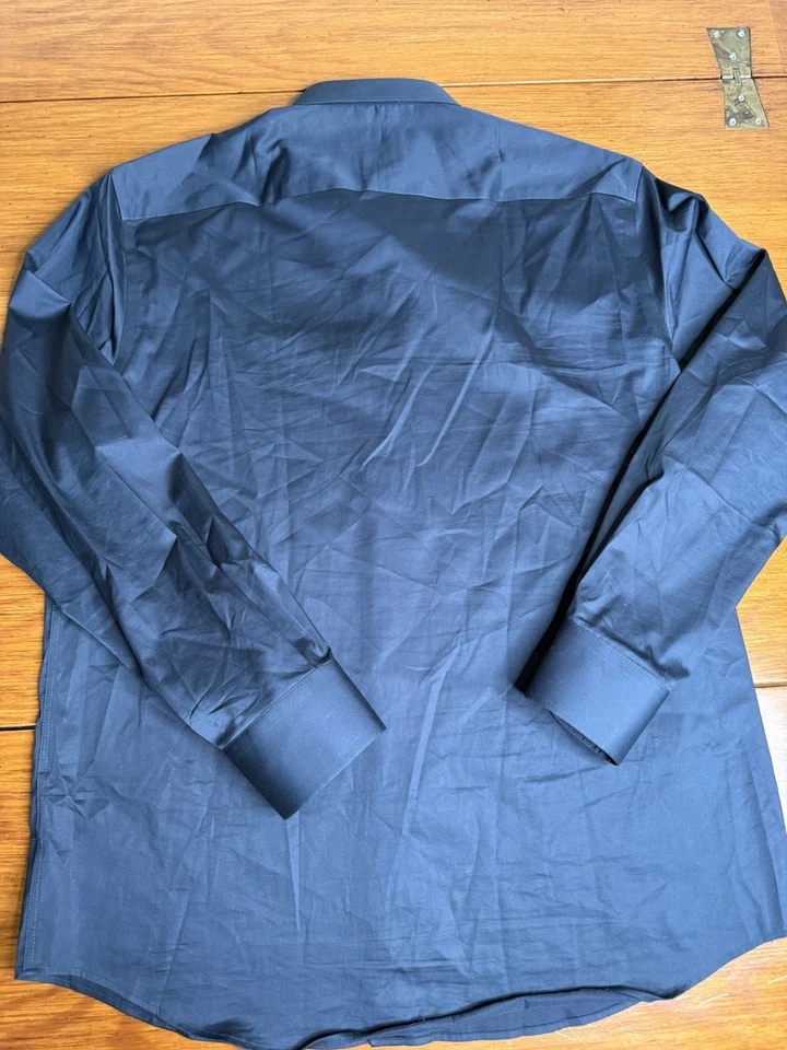 NWOT John Lennon Dress Performance Shirt Mens Sz XL Button Up Black Long Sleeve - Image 3 of 4