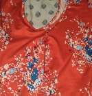 Floral Print Short Jumpsuit Romper Bib Overalls Sleeveless Pockets  Size Large — photo 2