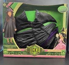 Wicked Elphaba Child Costume Girls Size 4  6 Dress Cape Hat New