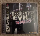 Resident Evil 3: Nemesis (PlayStation 1, 1999) CIB w/ Reg Card Tested and Works