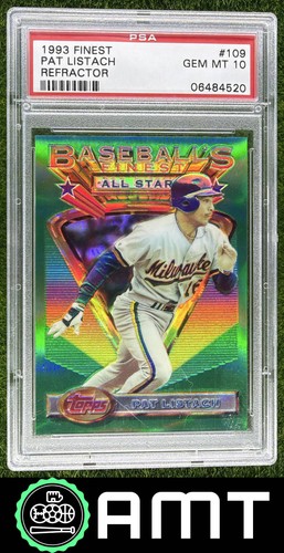 Pat Listach PSA 10 1993 Topps Finest Refractor Milwaukee Brewers #109 4520