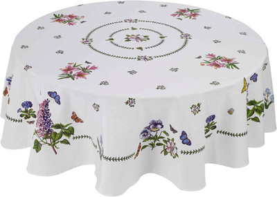 Avanti Portmeirion Botanischer Garten Tischdecke, 70 Zoll Rund Mehrfarbig