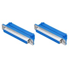 2 Pcs D-sub Connector DB37 37-pin 2-Row Female Serial Port Terminal Breakout