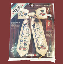 Debbie Mumm Bows Welcome Friends Front Door B...