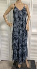 Vintage Valerie Stevens Flowers Sheer Layered Lace Slip Dress Nightgown Lingerie