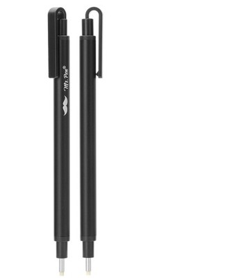 Mr. Pen - Pen Style Radierer, 2er Pack, quadratische & runde Spitze, Radiergummi Stift, Bleistift
