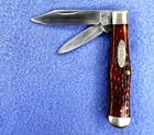 Vintage 1940-64 CASE XX 25 1/2 Pattern 3” Coke Bottle Jack Knife Red Bone