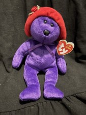 Ty Beanie Baby Ruby the Red Hat Society Bear Excellent Condition with Tags