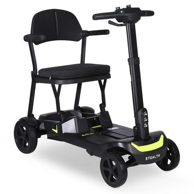 NEW MobilityPlus+ Stealth Lightweight Folding Mobility Scooter Travel 16kg