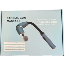 Fascial Gun Massager Deep Muscle Relaxation Blue White Grey 6 Speed 3 Modes