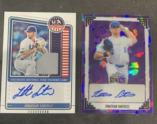 Jonathan Santucci  2024 2024 Leaf Metal Purple Crystal AU/7 & Stars & Stripes AU
