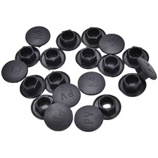 20pcs M5-14 Hex Socket Screw Cover Black Plastic Cap for Bolt Protection