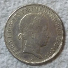 1846-A AUSTRIA - 20 KREUZER - FERDINAND I - SILVER - HIGH GRADE - KM# 2208