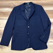 Theory Blazer Men 42R Minimalist Wool Blend Xylo NP Laureate Navy Blue