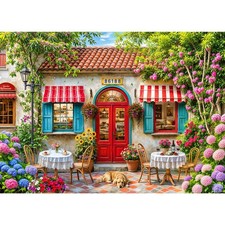 Flower Courtyard Jigsaw Puzzles Adults 1000 Pieces Garden Game Decor