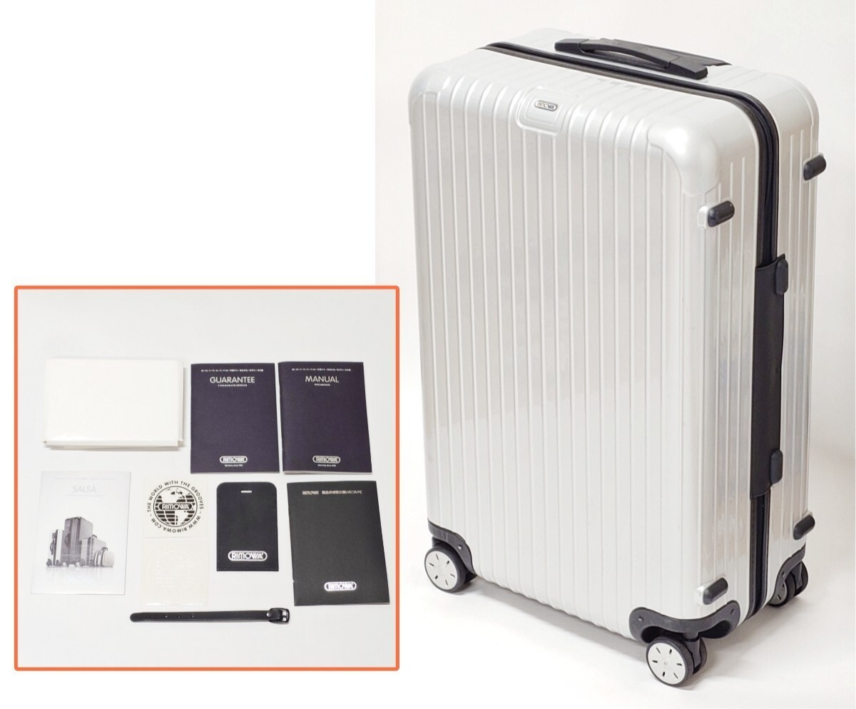 Rimowa Salsa 86L White 4-wheels Carry Case Suitcase | eBay