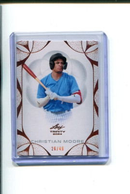 2024 Leaf Trinity Baseball Bronze Base Christian Moore 26/49