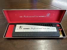 Vintage Hohner Professional 2016 CBH Chromatic Harmonica with Original Case