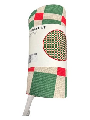 IKEA VINTERFINT Christmas Tree Skirt Check Pattern Multicolor 39 ¼'' 306.050.22