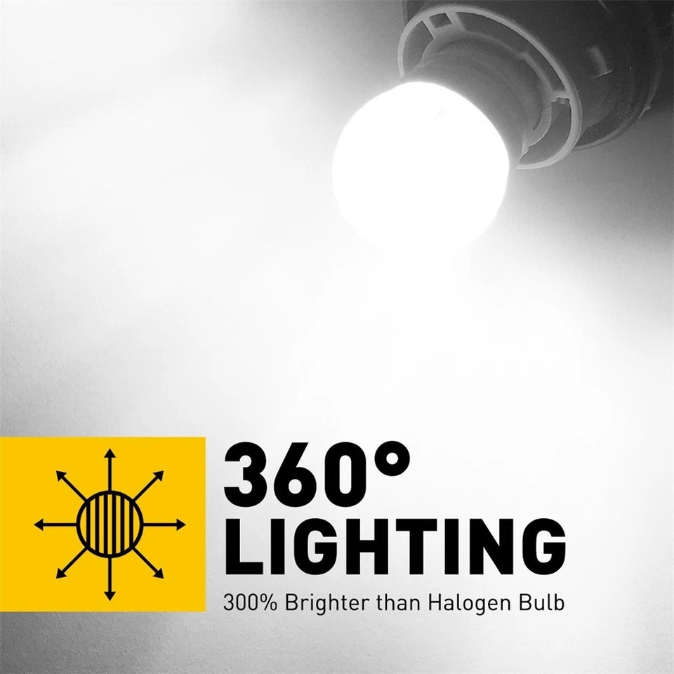 2/4 P21W 1156 Bombilla LED LUZ Inversa Respaldo Blanco Super Brillante Reemplazar Halógeno Foto 3 de 4