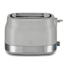 Swan Retro 2-Slice Toaster Grey 6 Browning Levels Defrost Reheat Function 930W