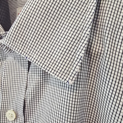 Turnbull & Asser Shirt Classic Blue Check French Cuff 17.5” 44cm England -2193 - Picture 4 of 7