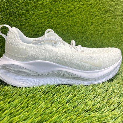 Nike ReactX Infinity Run 4 Womens Size 9.5 Triple White Running Shoes Sneakers