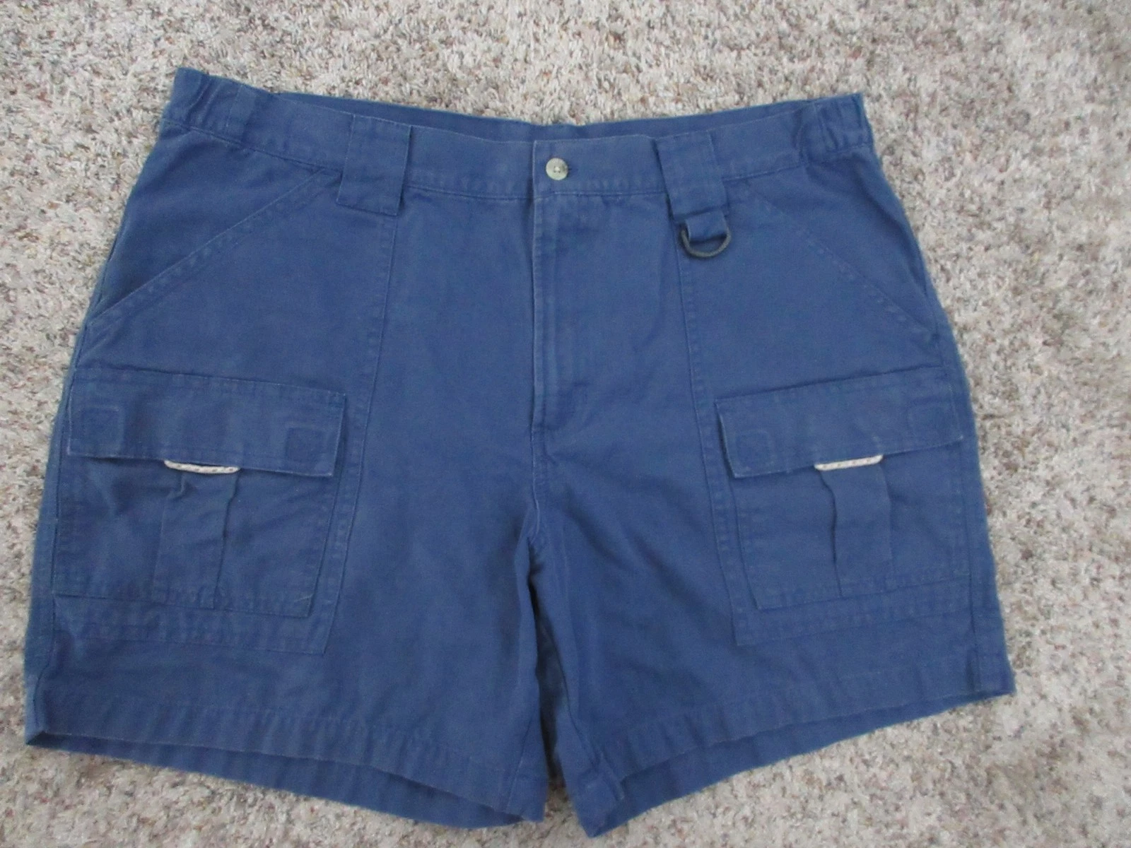 VTG COLUMBIA PFG CARGO FISHING SHORTS MEN SZ L 7" NAVY ELASTIC WAIST COTTON
Opens in a new window or