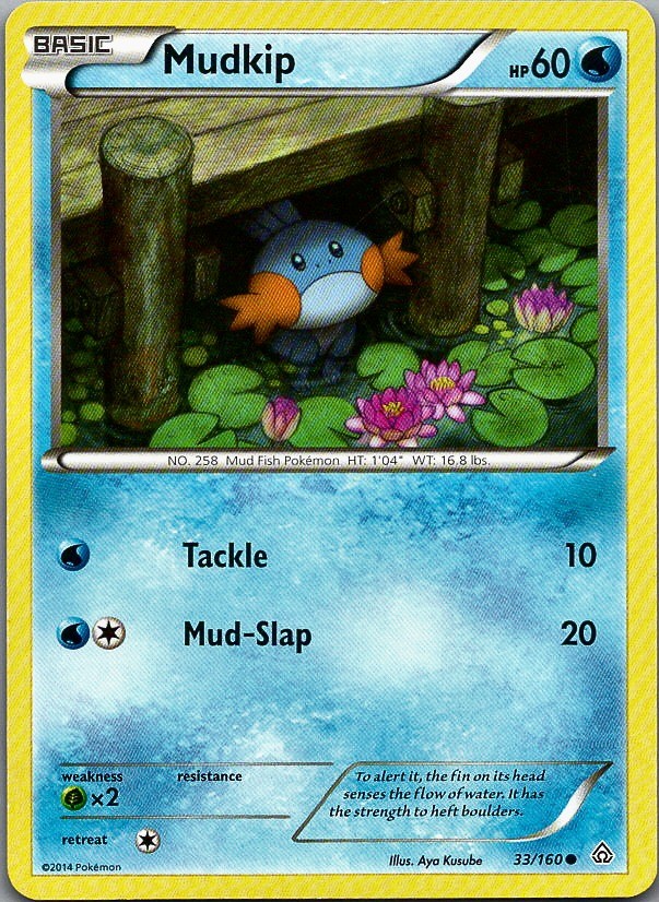 Mudkip - Primal Clash (MP) 33/160 Water Basic Kusube #258