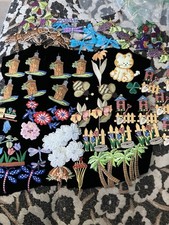 Lot 75 Patches Garden Embroidered Iron On Appliqu  Sew Flowers Umbrellas Bees