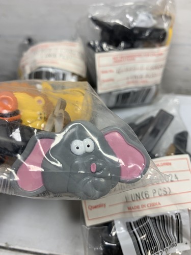 Zoo Animals Character Cupcake Whistles Picks Lions giraffes elephants monkeys 24 - Picture 7 of 9