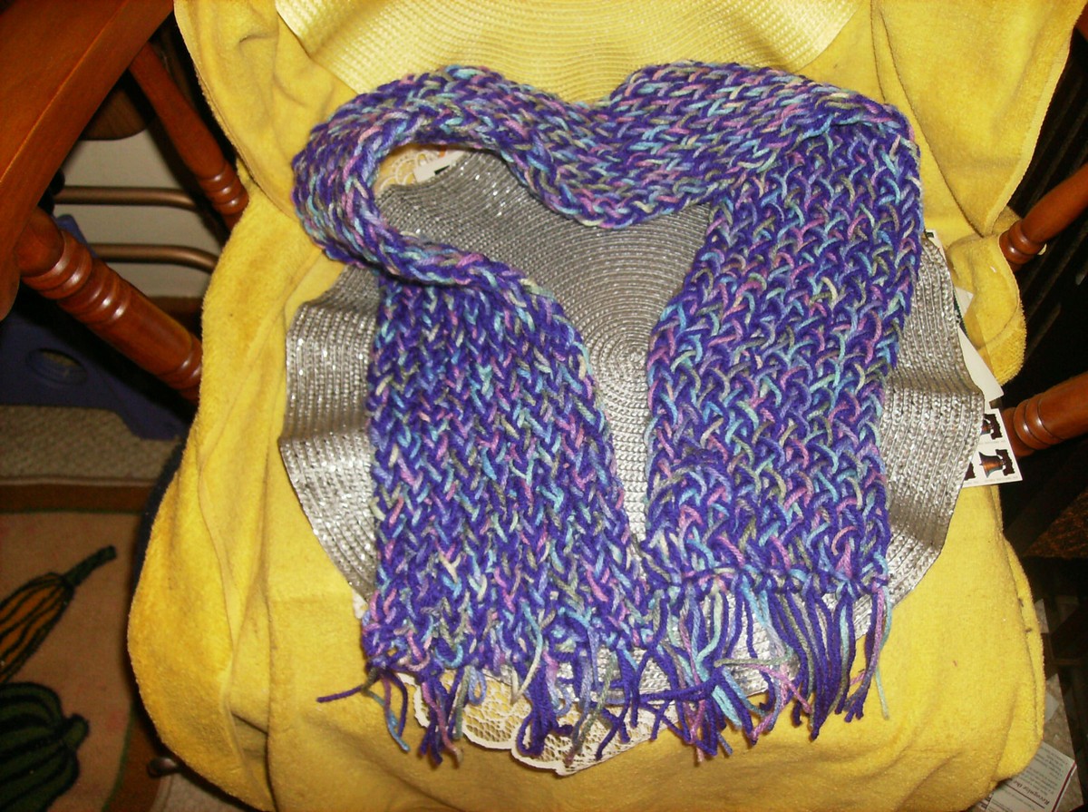 ●BLACKPURPLE● BP Crystal Multi Knit Scarf (5色) unisex PURPLE BLUE MULTI KNIT SCARF deluxe NEW 56
