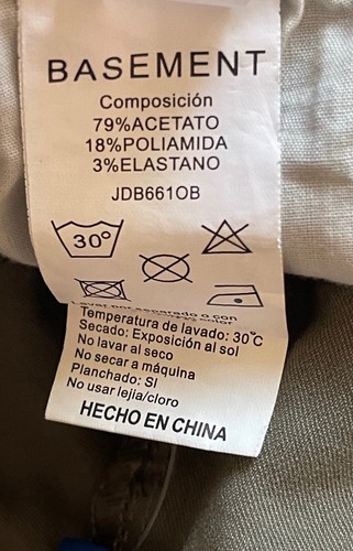 BASEMENT DENIM COLLECTION, GIRLS U.S. 14 (38) SUPER SKINNY STRETCH OLIVE PANTS - Picture 9 of 14