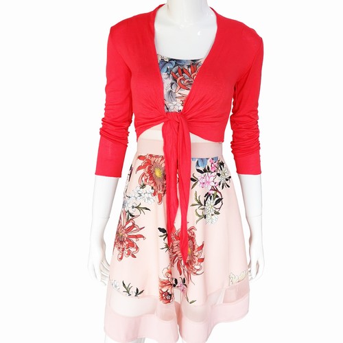 Glamexx 24 Damen Bolero Jäckchen Langarm Tops Schulterjacken Hochzeit Party - Bild 2 von 43