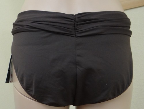 NWT LA BLANCA gathered in back solid sash swim bikini bottom pant,8,10,12,14,16 - Picture 5 of 16