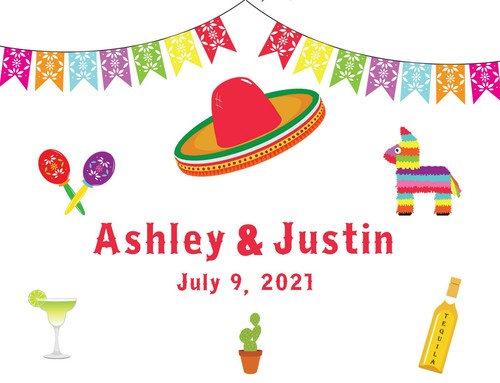 Mexican Fiesta Themed Yard Sign Great for Wedding Birthday Bridal Shower - Picture 2 of 5
