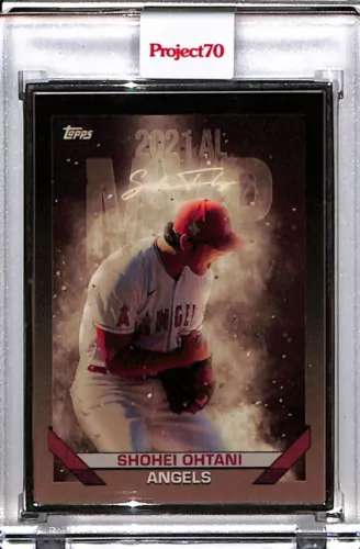 2021 TOPPS PROJECT 70 #906 SHOHEI OHTANI BY SOLEFLY P70 AP SILVER FRAME 50/51
