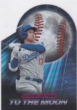 SHOHEI OHTANI Die-Cut INSERT BASEBALL CARD Los Angeles Dodgers 2024 TO THE MOON!