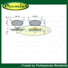 Set pastiglie freno anteriori Premier adatte a Seat Ibiza Arona VW Polo Audi A1