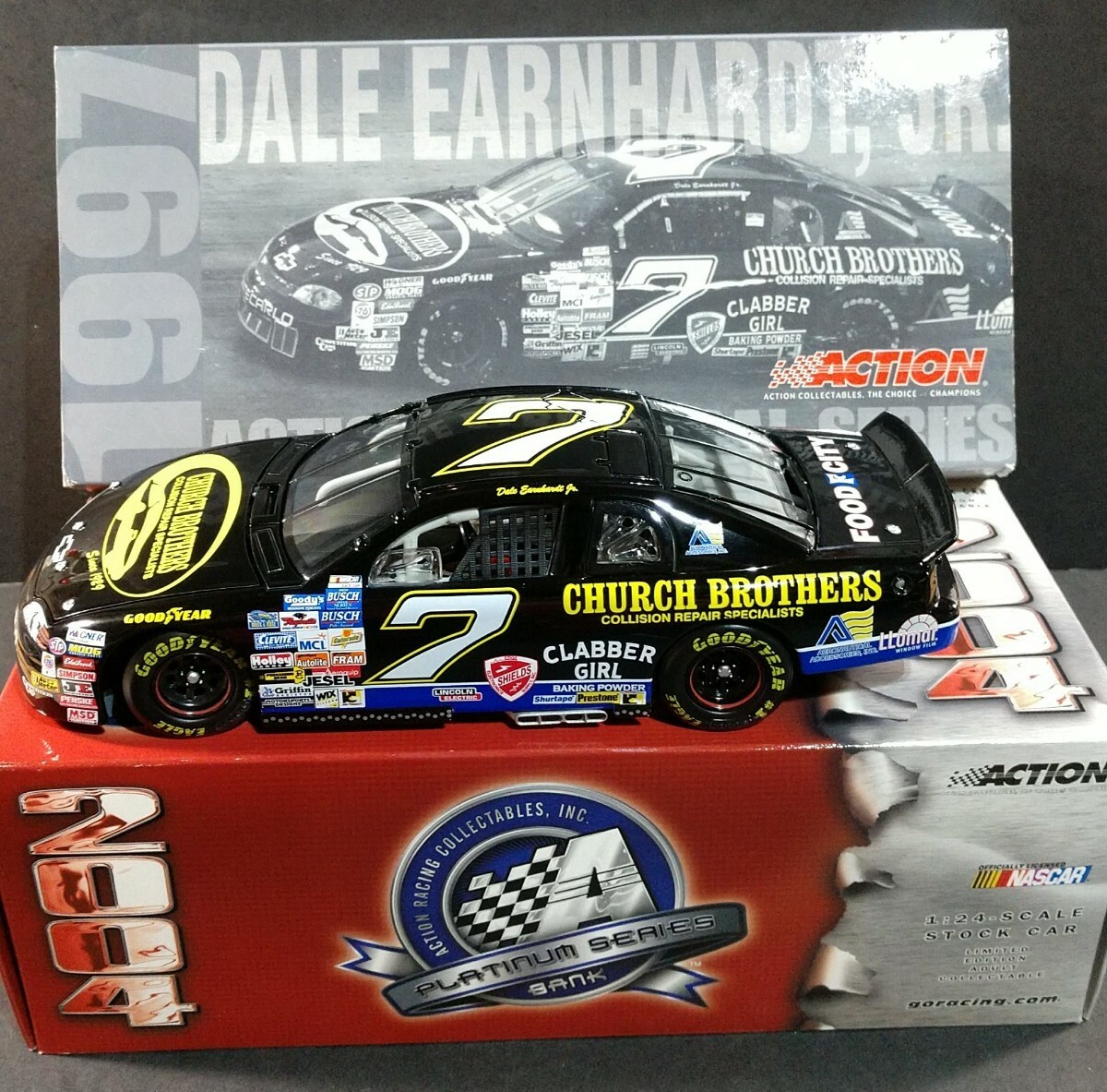 DALE EARNHARDT JR. Historical Series #7 CHURCH BROTHERS 1997 MONTE