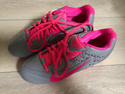 Nike  SpeedLax 4 Lacrosse Cleats Grey/Pink NWOB SIZE 8