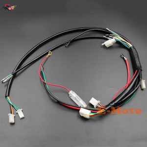 Engine Wiring Harness Loom Chinese 50 70 90cc PIT Quad ... new 50 70 90 110cc 125cc wire harness wiring 