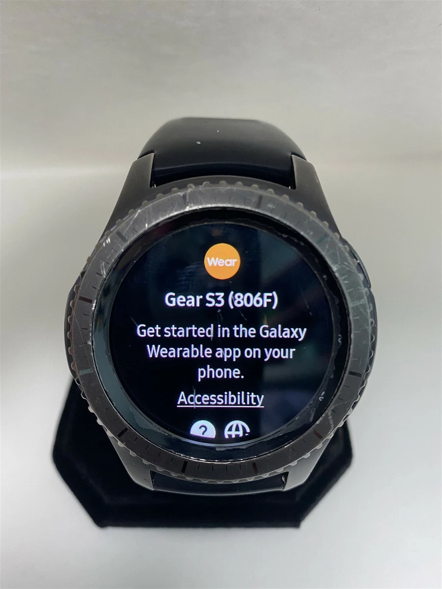 Arsenal superficial Viaje Samsung Gear S3 Frontier 46mm R760 Bluetooth Smartwatch Black FAIR  Condition 689283955766 | eBay