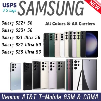 NEW Samsung Galaxy S23 Ultra/S22 Ultra/S21 Ultra 5G S22+/S23+ All Carrier &Color
