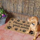 Non Slip Door Mat Dog Cat Novelty Natural Coir Large Front Entrance Mat Outdoor