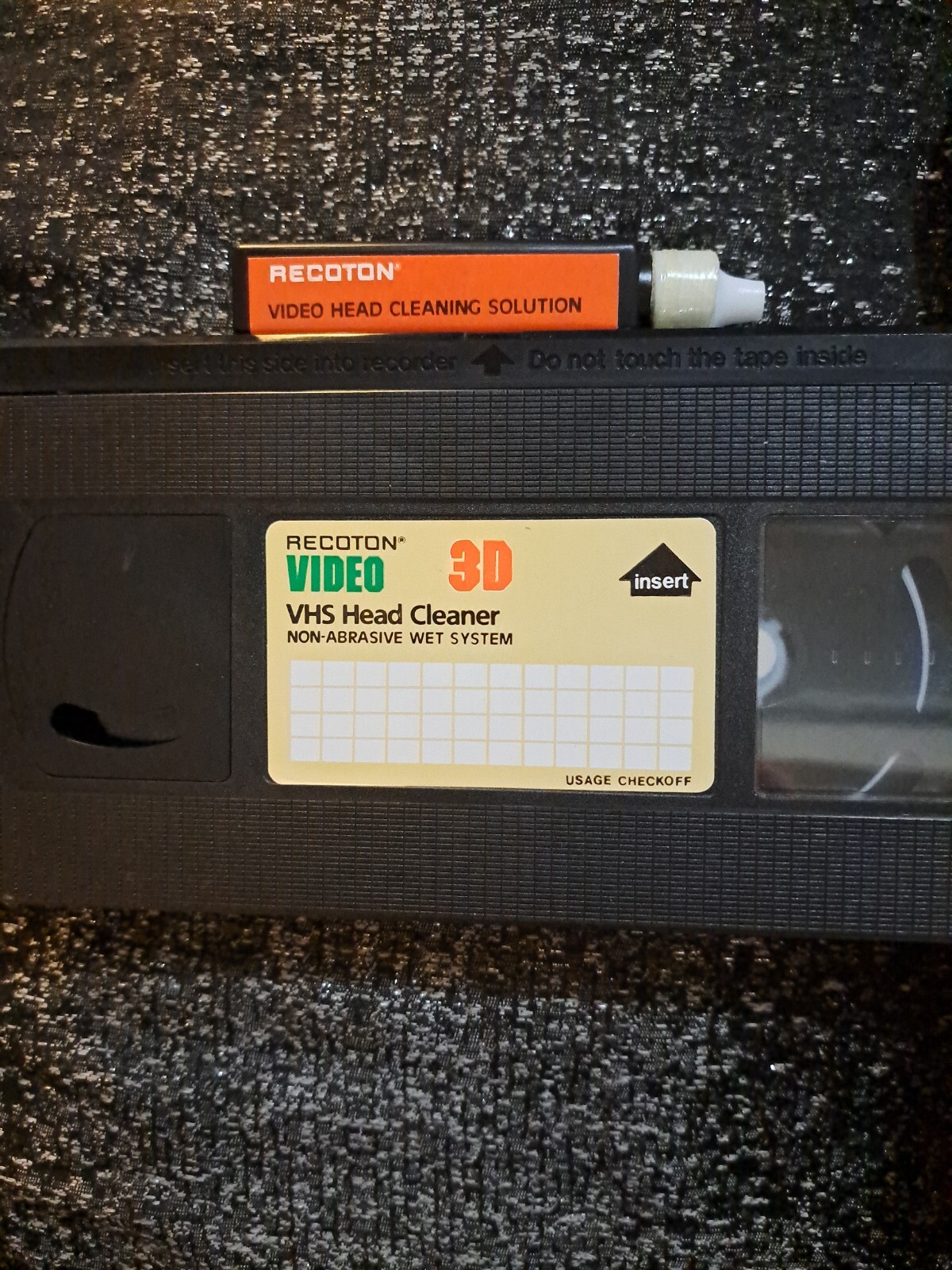 1989 Recoton VHS Video Cassette Head Cleaner NonAbrasive Wet System