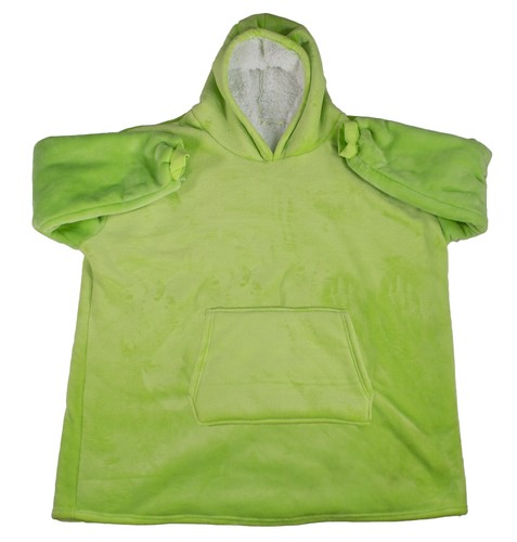 Soft Sweatshirt Hoodie Sherpa Fleece Blanket Large Pocket Reversible Seen On TV - Picture 18 of 23