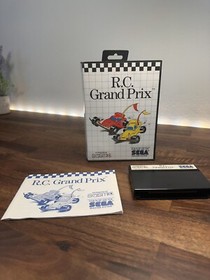 R.C. Grand Prix (Sega Master System, 1992) CIB, hangtag, white label, rare