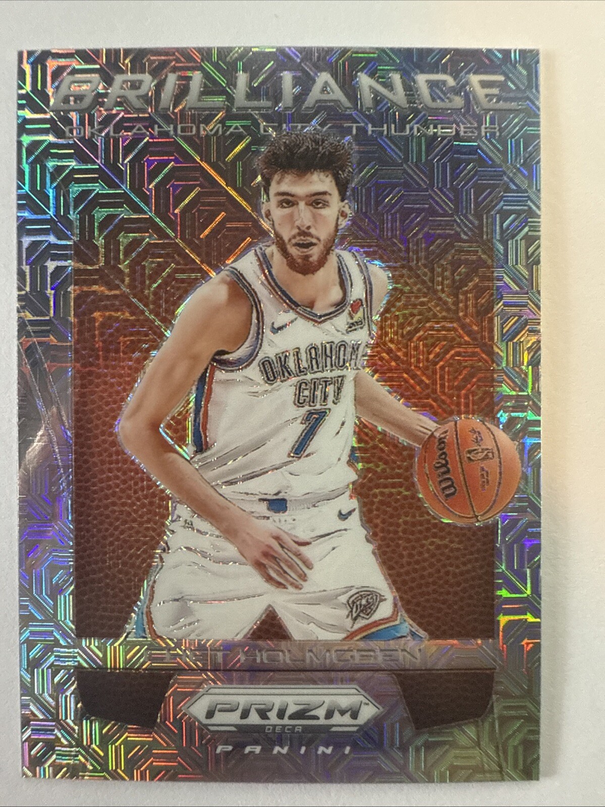 2023-24 Prizm Deca Chet Holmgren Brilliance Mojo Prizm #/25 SP Thunder