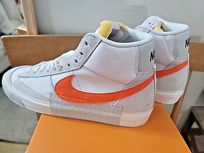 NIB ~ Men's Nike Blazer Mid Pro Club Size 12 White Orange Sail
